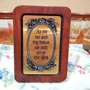 Vintage Religious plaque.